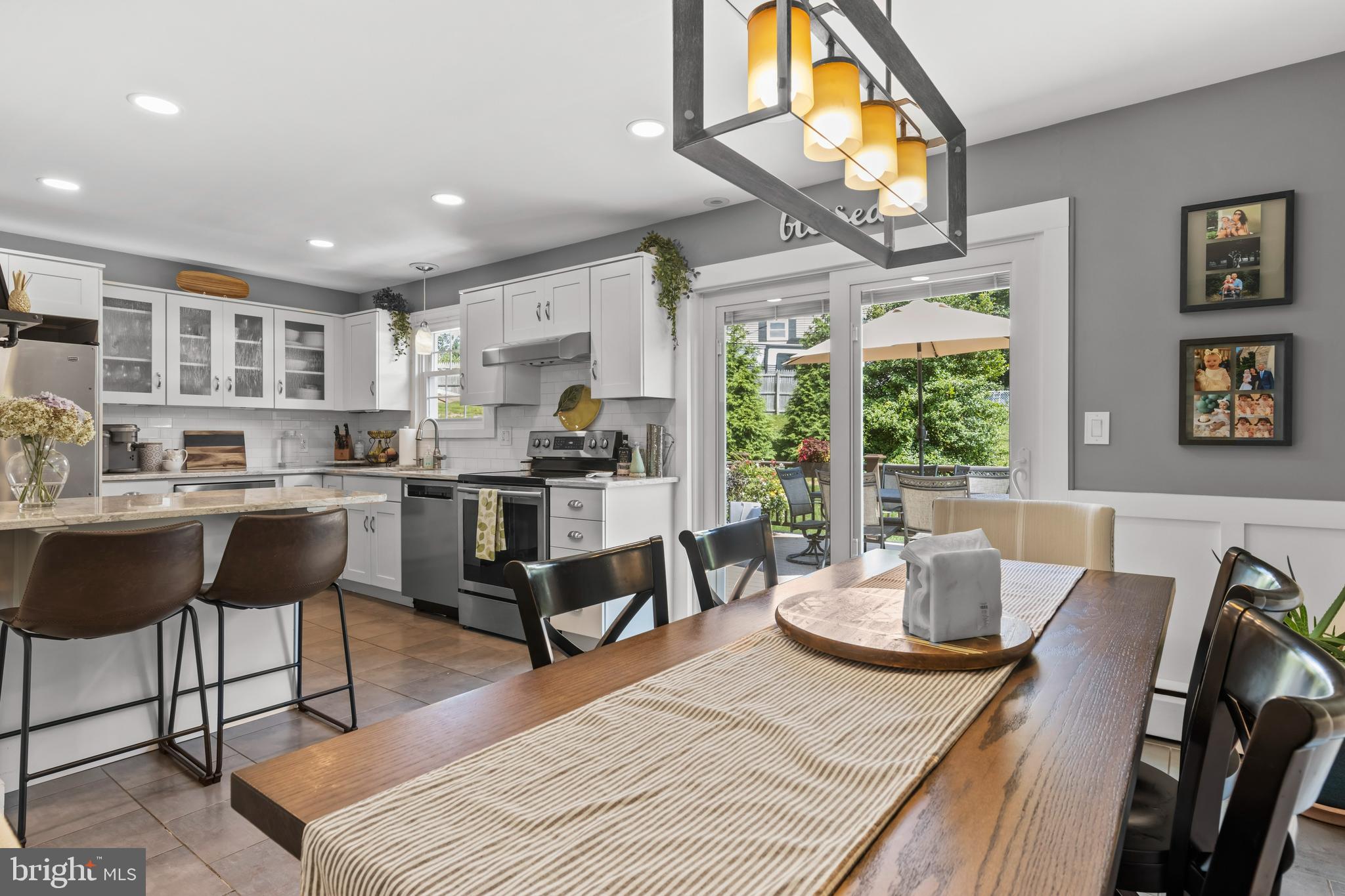 104 Spring Road Malvern, PA 19355 - Photo 7 of 34 Open views between Kitchen & Dining Room