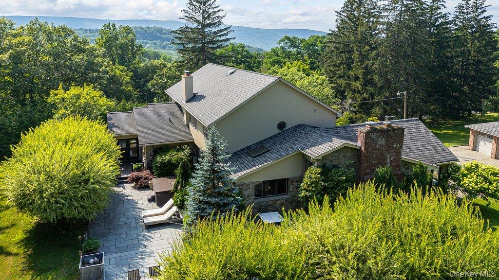 237 Mineral Springs Road Highland Mills, NY 10930 - Photo 3 of 32 an aerial view of a house with swimming pool and garden