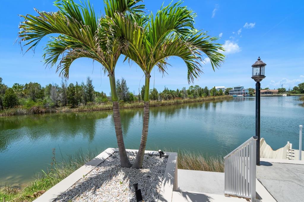 3397 Bluefish Drive Hernando Beach, FL 34607 - Photo 16 of 65 a view of a lake with a palm trees
