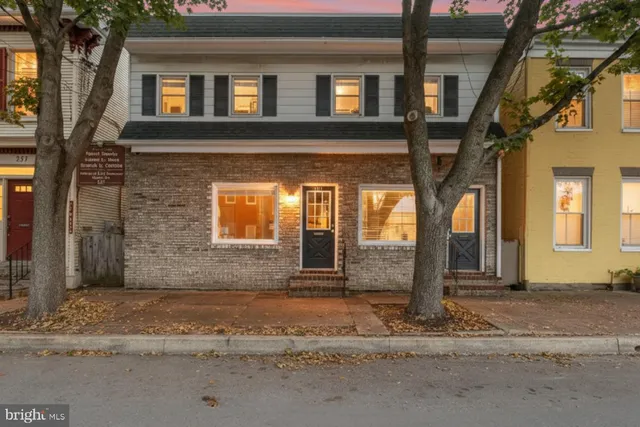 a front view of a house