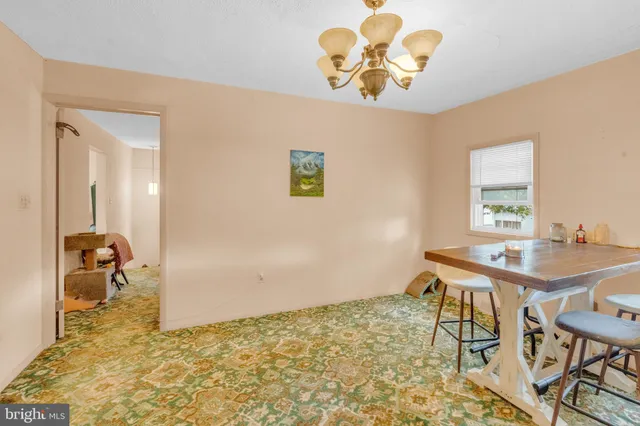 a view of a terrace with city view