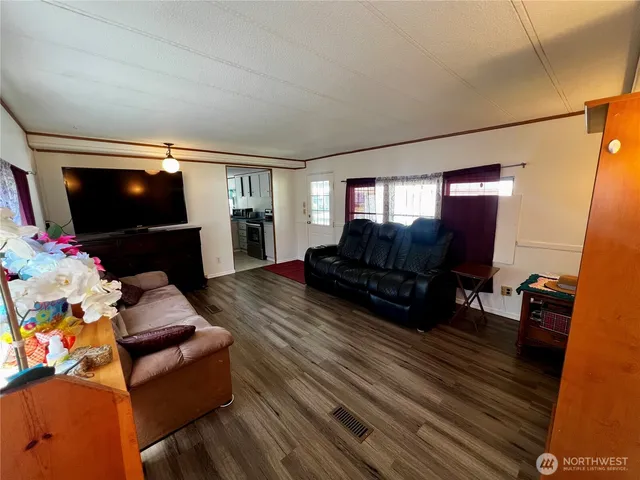 a view of hallway with stairs