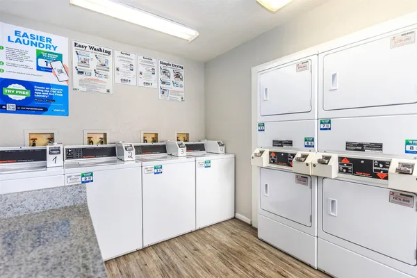 a room with storage and utility