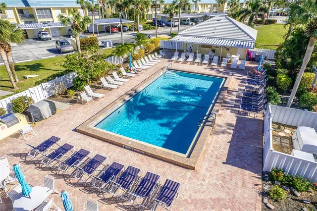 swimming pool view with plants