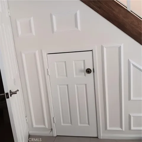 a bathroom with a mirror