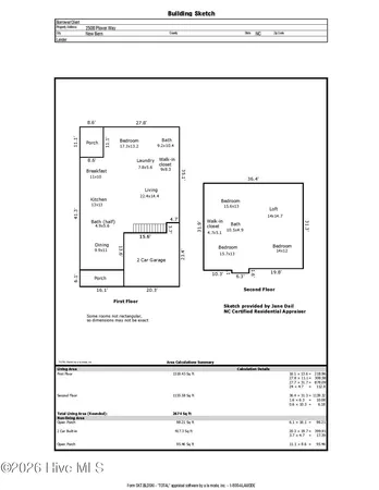 $539,990 | 2508 Plover Way, New Bern, NC 28562