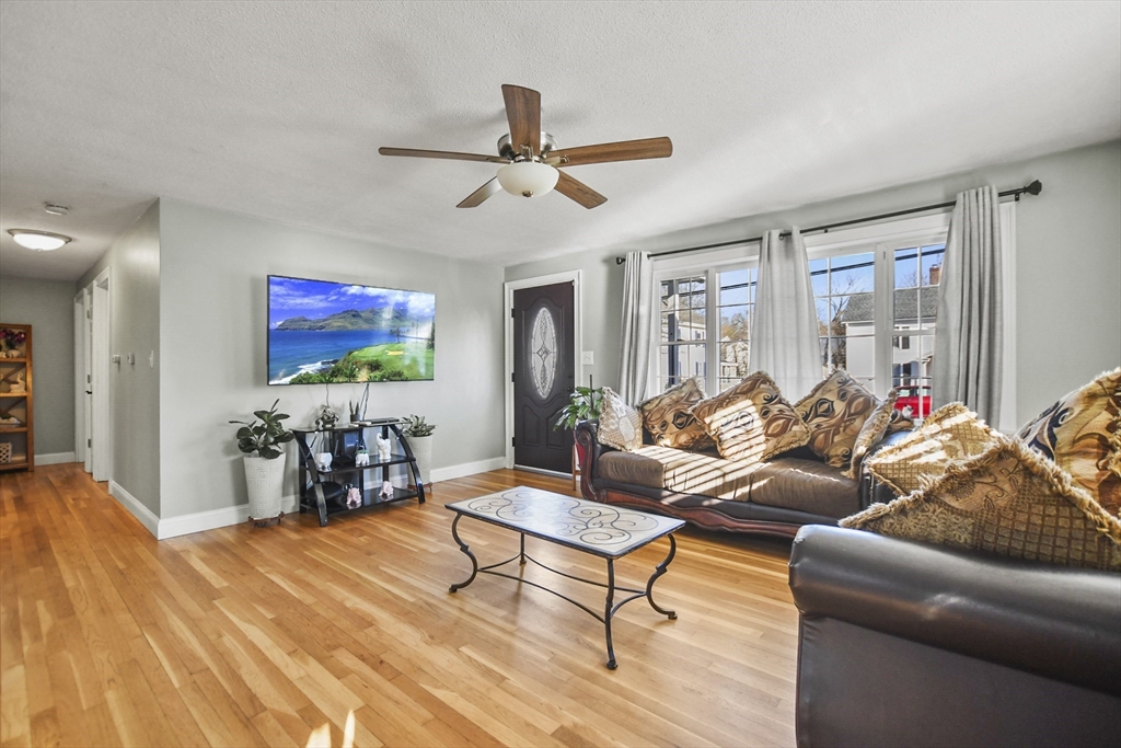 118 1/2 Market Street, Unit 118 1/2 Amesbury, MA 01913 - Photo 7 of 37 a living room with furniture and a flat screen tv