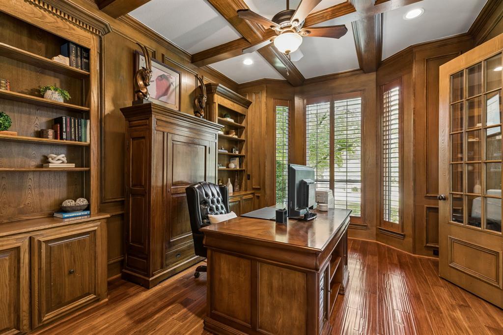 310 Deer Path Fairview, TX 75069 - Photo 4 of 40 a view of a workspace with furniture and a window