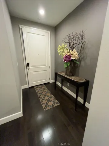 a view of a door of the house