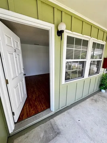 a view of front door