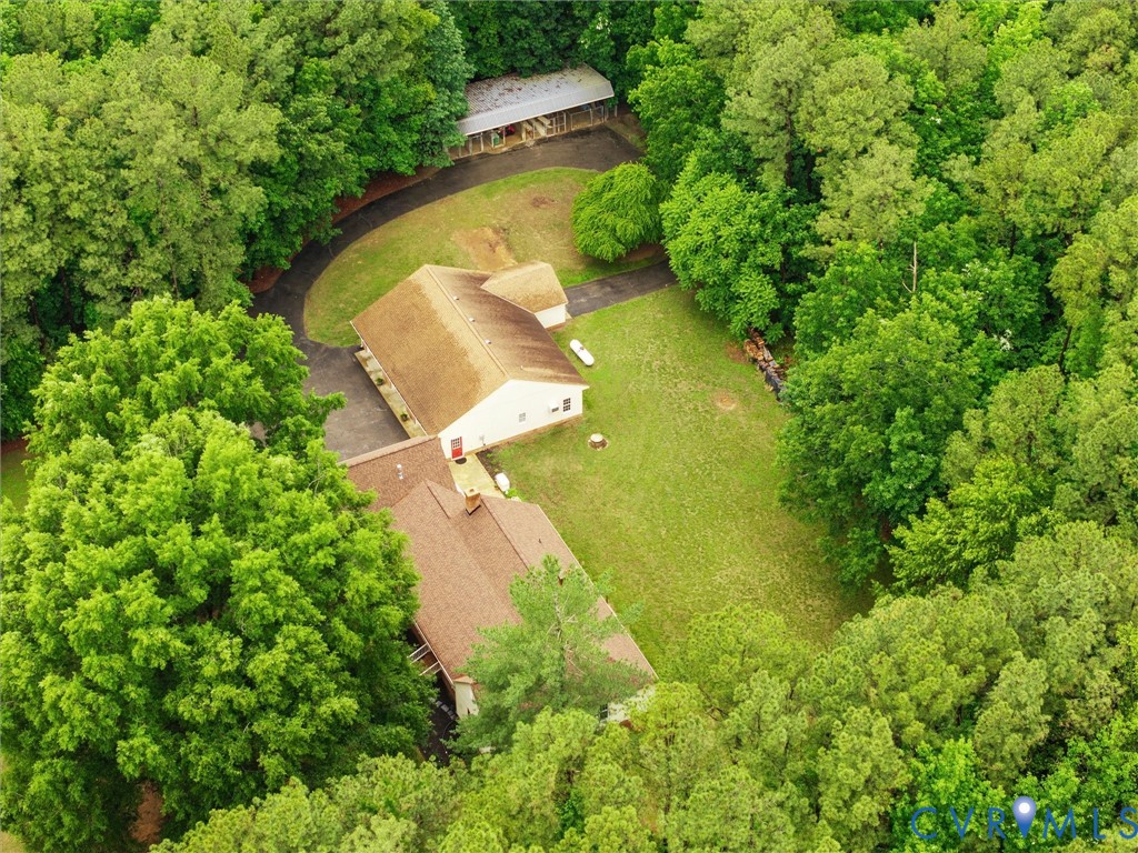 3420 State Rte 656 Powhatan, VA 23139 - Photo 35 of 37 an aerial view of residential house with outdoor space and swimming pool