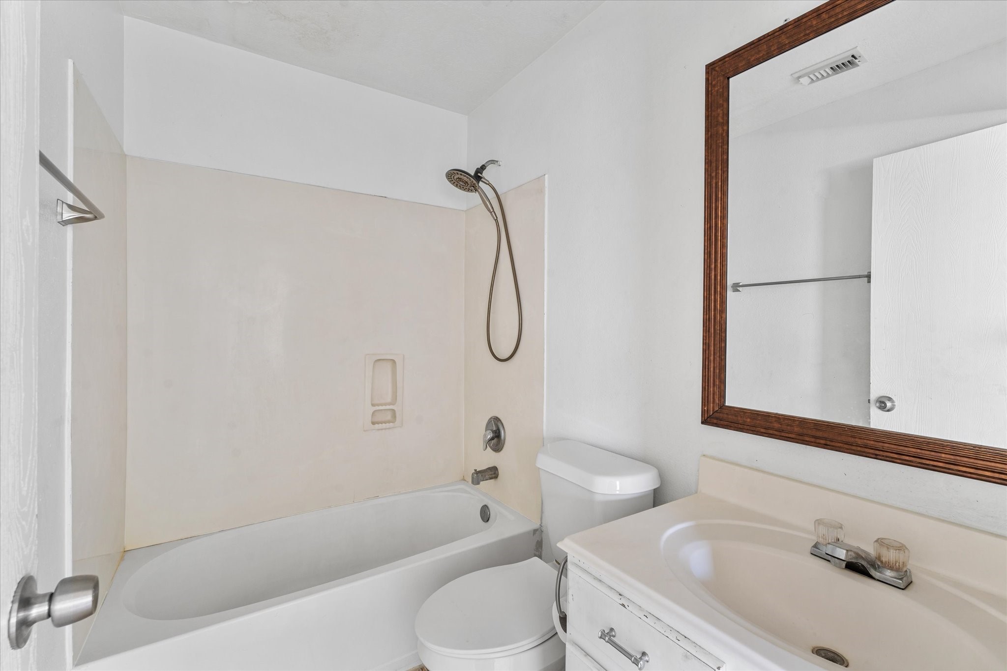 1410 Hade Falls Lane Houston, TX 77073 - Photo 19 of 25 a bathroom with a granite countertop sink toilet and shower