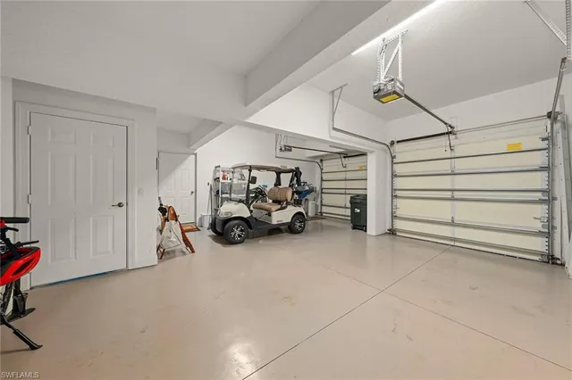 a view of a car garage