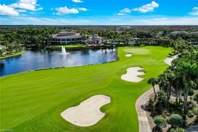 a view of a lake with houses