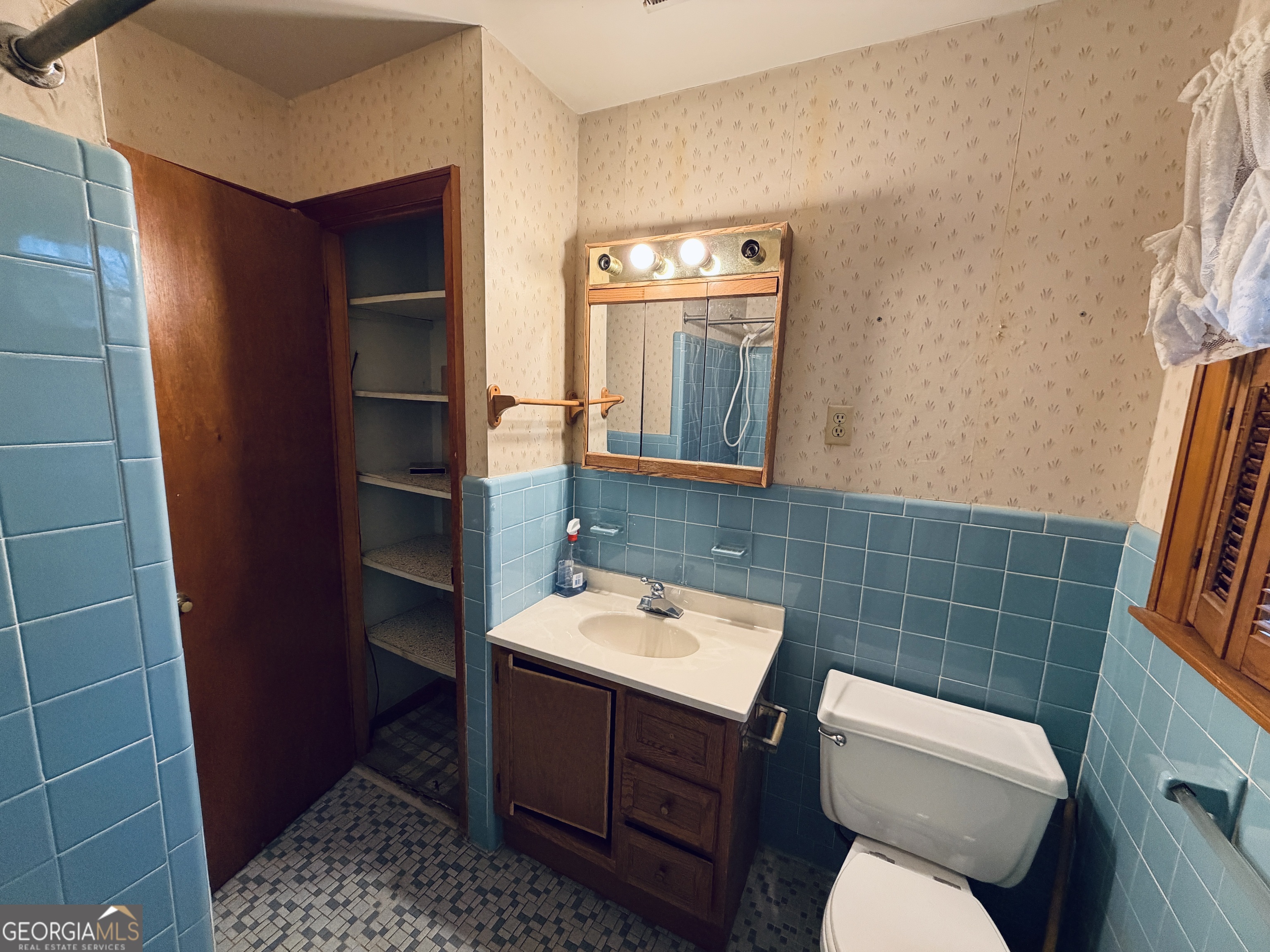 43 Sycamore Drive Toccoa, GA 30577 - Photo 21 of 22 a bathroom with a toilet a sink and mirror