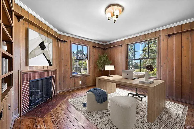 a view of balcony with furniture