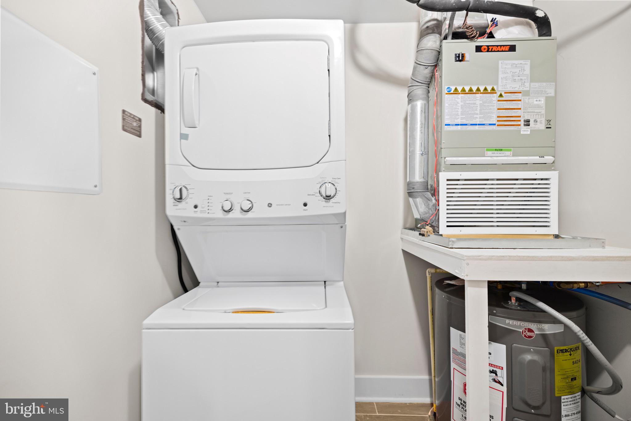 824 18th Street Northeast, Unit 1 Washington, DC 20002 - Photo 18 of 21 a utility room with dryer and washer