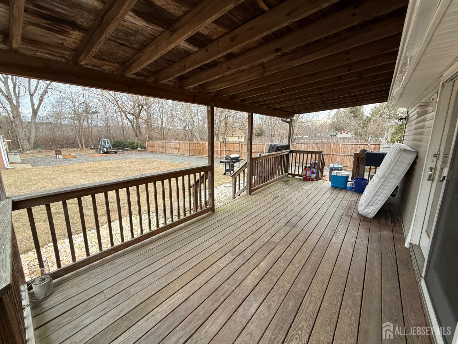 109 John Street Helmetta, NJ 08828 - Photo 14 of 18 a view of deck with wooden floor
