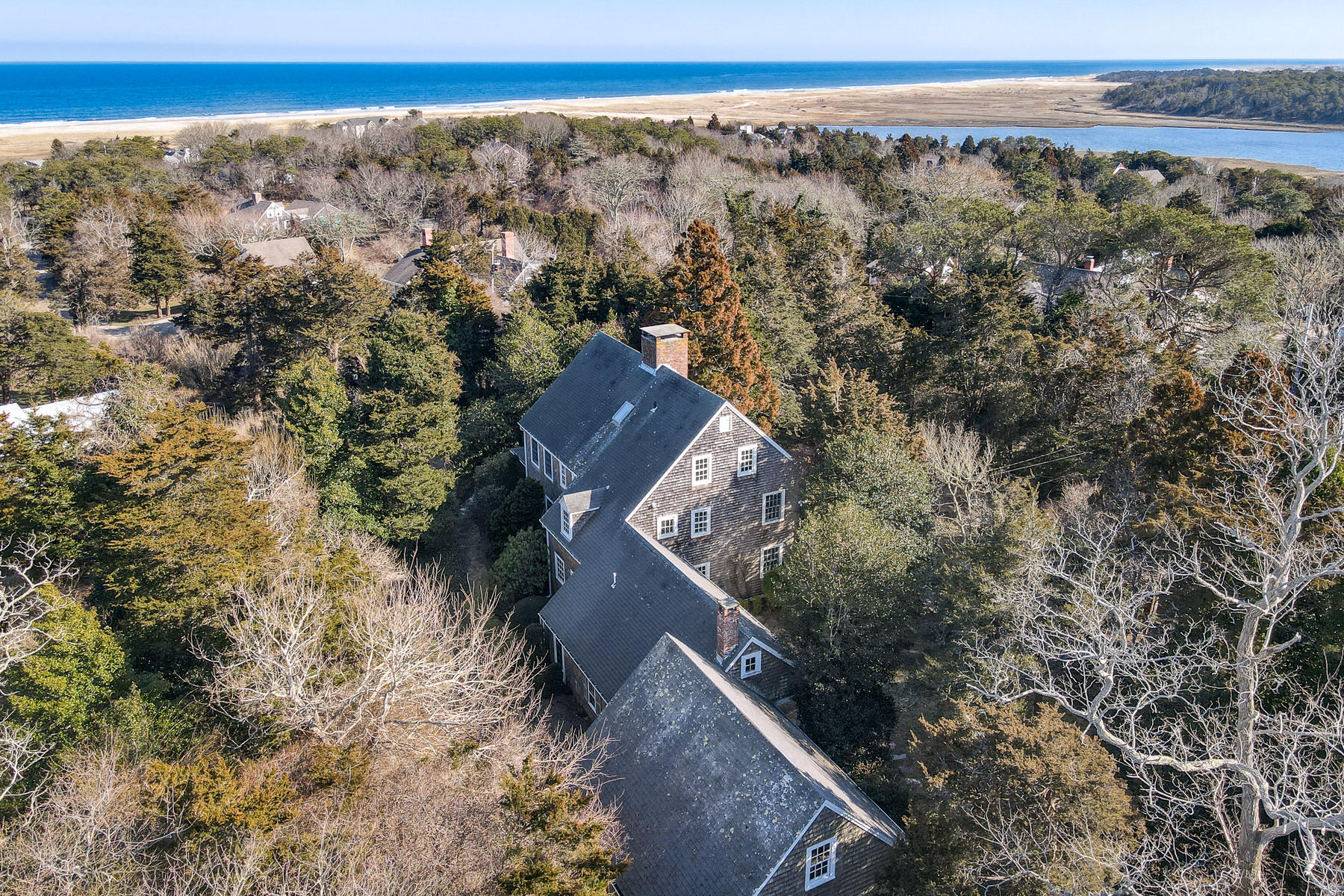 163 Pochet Road Orleans, MA 02653 - Photo 2 of 67 a view of an outdoor space with a lake view