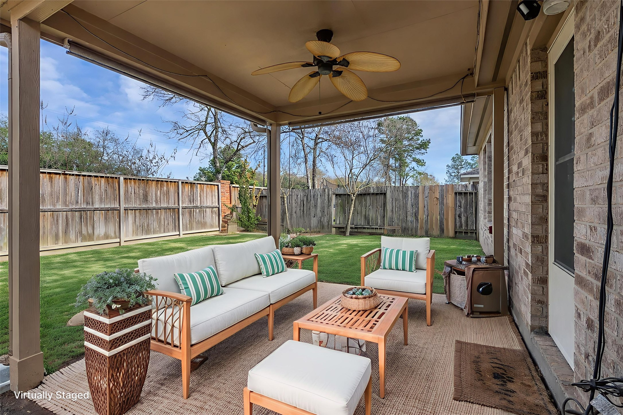 3311 Falcon Trail Drive Spring, TX 77373 - Photo 31 of 36 Virtually staged back patio.