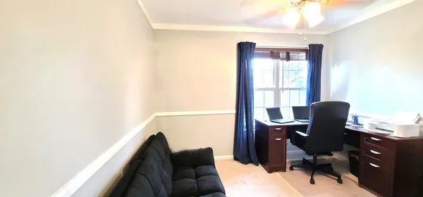 a view of workspace with a window