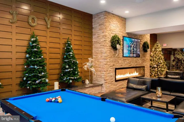 a view of a living room and dining room