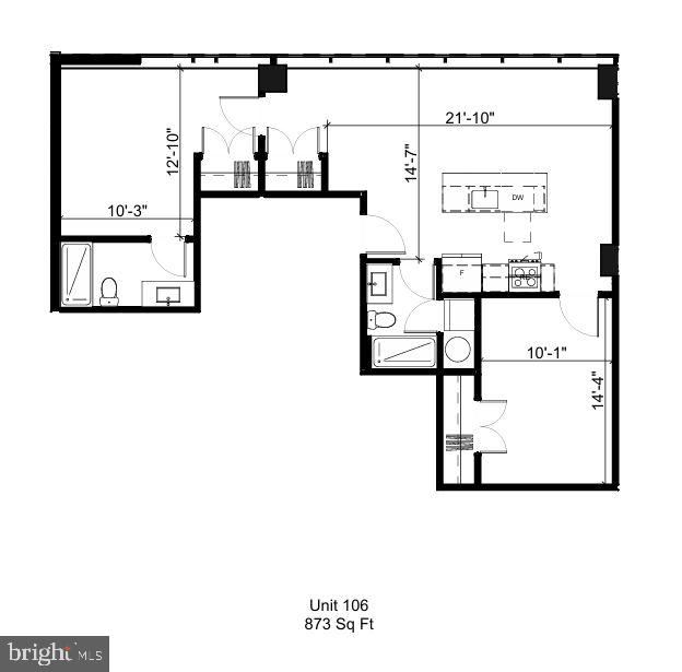 1900-20 Arch Street, Unit 106 Philadelphia, PA 19103 - Photo 9 of 28 a picture of a bench in front of a window