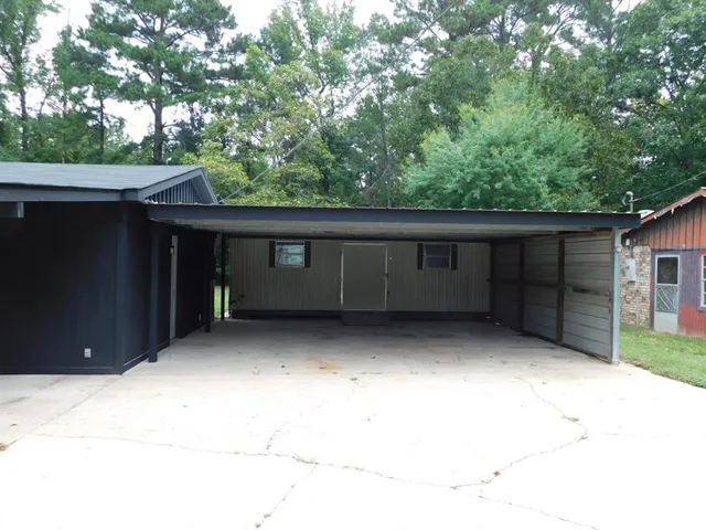a backyard of a house