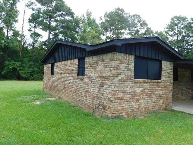 a view of a green yard
