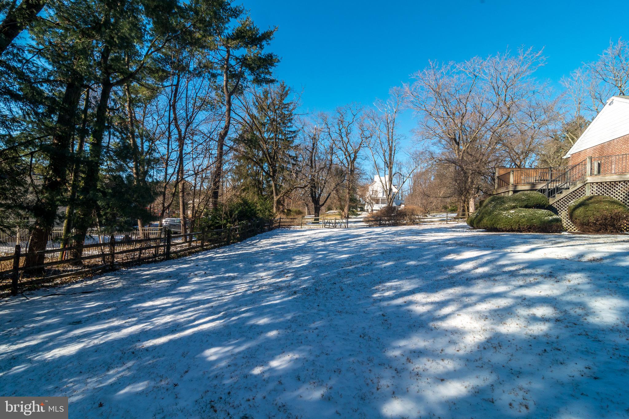1358 Robinhood Road Jenkintown, PA 19046 - Photo 21 of 38 Back Yard - over 1 acre of fenced-in grounds!