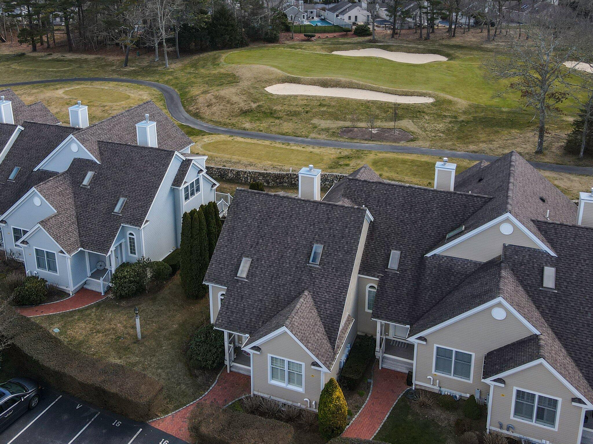 16 Quinns Way Mashpee, MA 02649 - Photo 43 of 59 an aerial view of residential houses with outdoor space and swimming pool