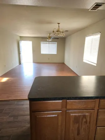 a view of kitchen and window