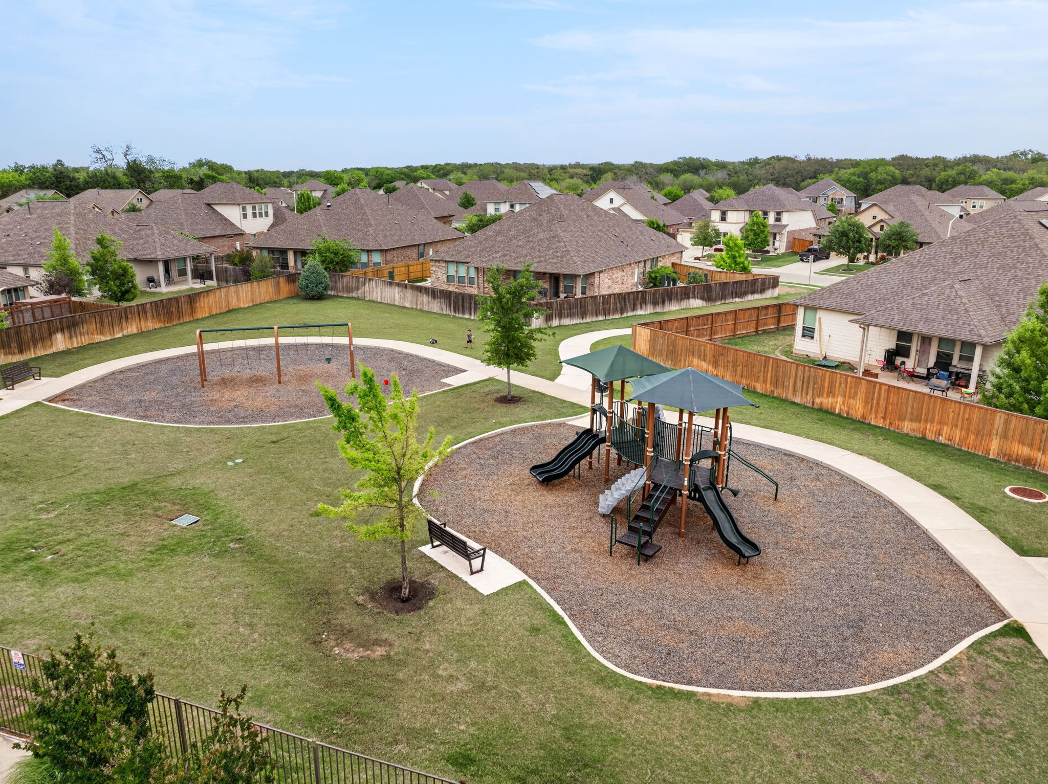 12613 Twisted Root Drive Manchaca, TX 78652 - Photo 29 of 32 an aerial view of a house with a yard