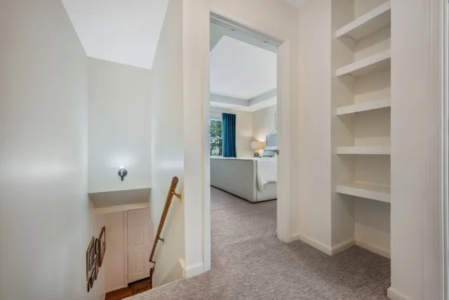 a view of living room and bedroom