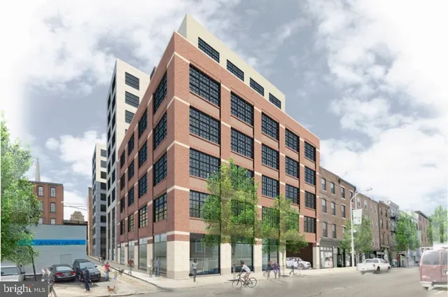 a front view of a building