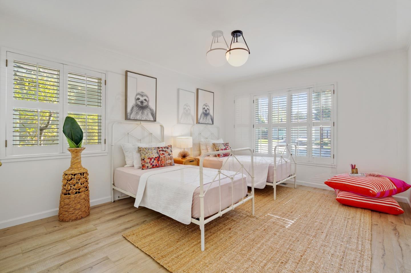 418 Dwight Road Burlingame, CA 94010 - Photo 21 of 45 a bedroom with a bed and window