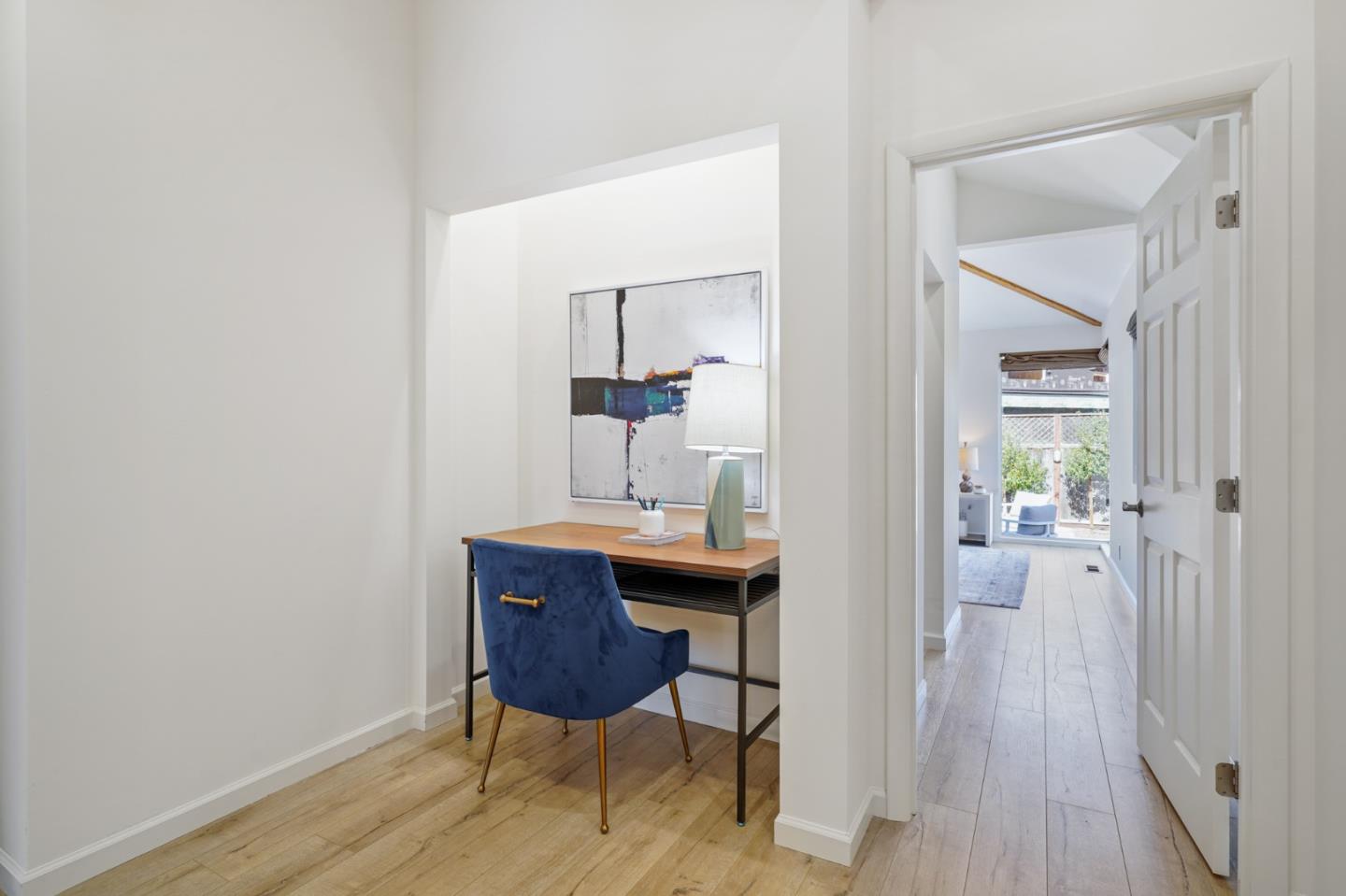 418 Dwight Road Burlingame, CA 94010 - Photo 29 of 45 a view of a room that has a table and chairs in it