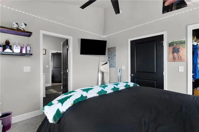 a view of balcony with wooden floor