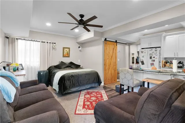 a view of an empty room