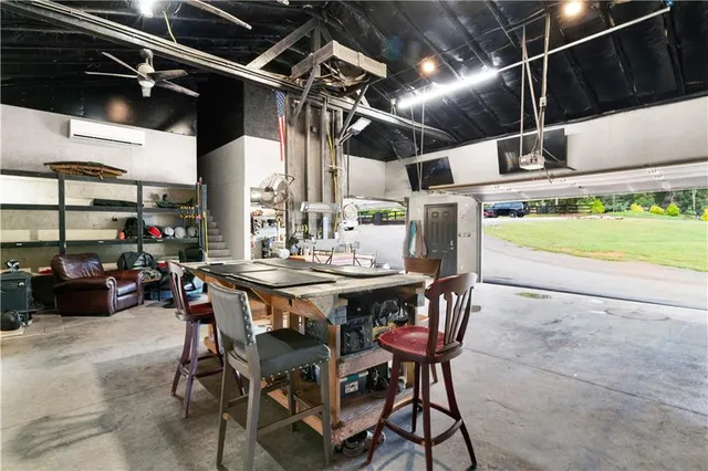 a view of a swimming pool with an ocean view