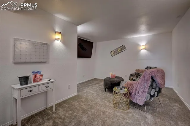 a room with furniture and a flat screen tv