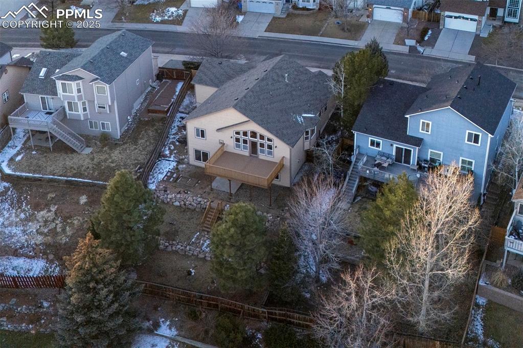 7790 Julynn Road Colorado Springs, CO 80919 - Photo 49 of 50 an aerial view of a house with outdoor space