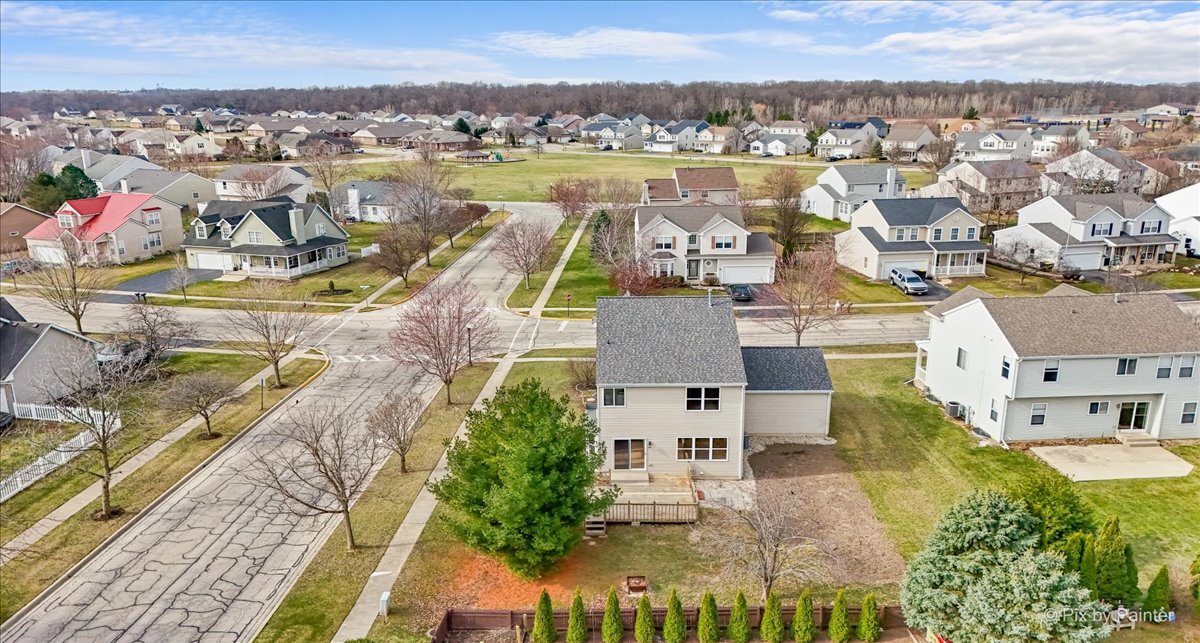 216 Winding Trail Genoa, IL 60135 - Photo 47 of 52 an aerial view of a house with outdoor space