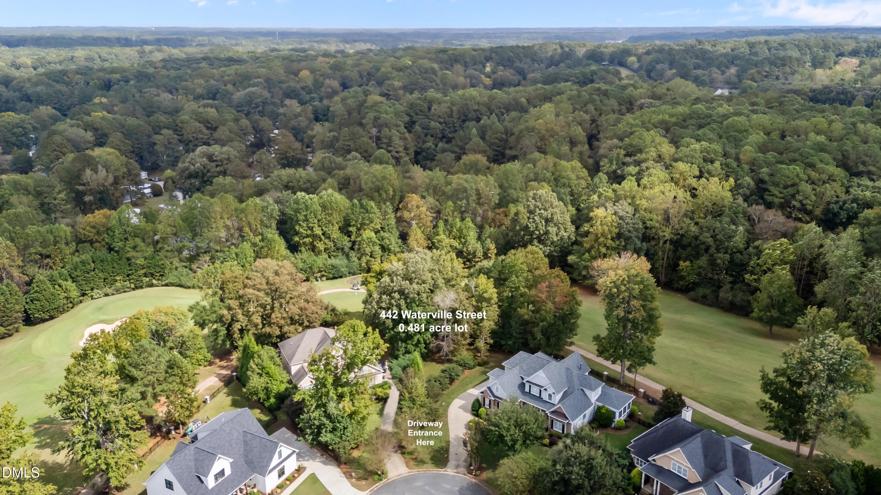 442 Waterville Street Raleigh, NC 27603 - Photo 6 of 22 an aerial view of a house with a yard