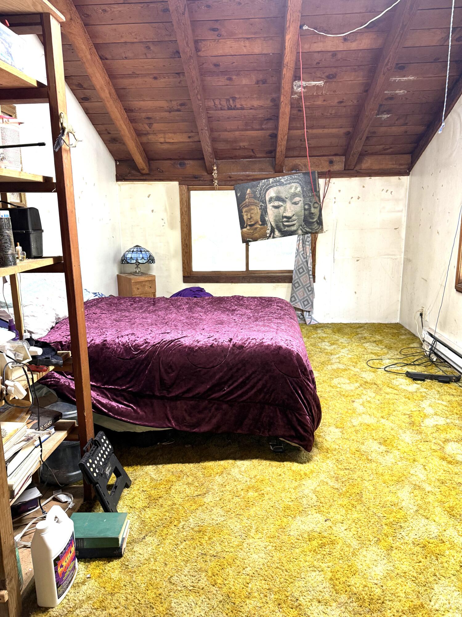 765 Lone Mountain Road O'Brien, OR 97534 - Photo 12 of 16 Master Bedroom upstairs. Vaulted ceilings all natural wood.
