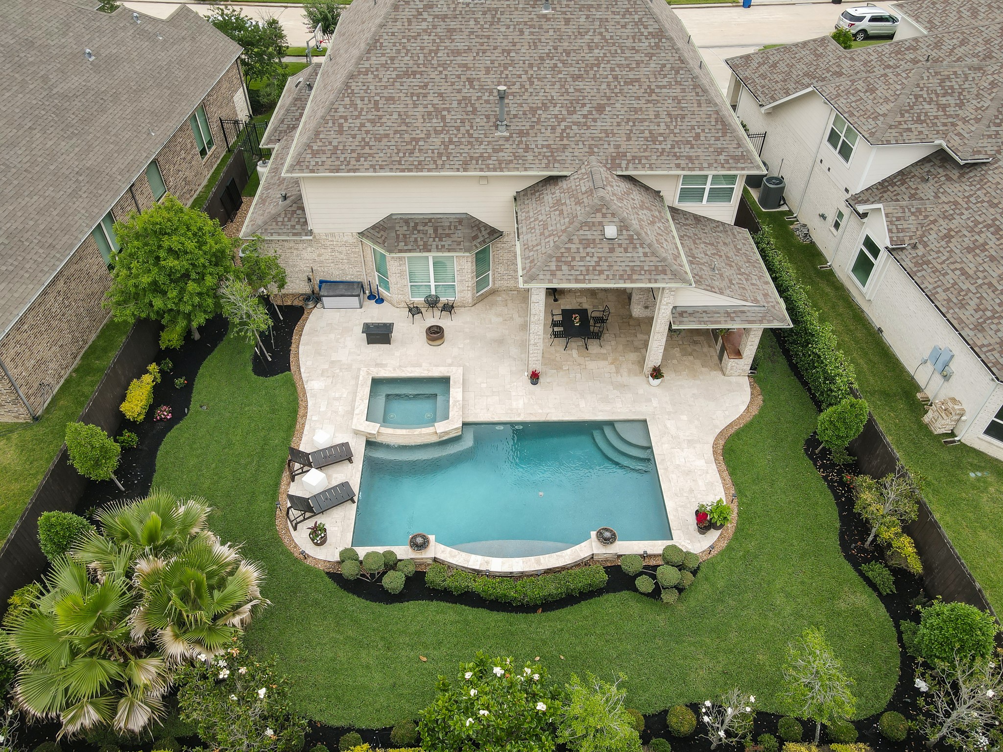 25015 Karacabey Court Spring, TX 77389 - Photo 1 of 49 This magnificent backyard is waiting for you! Pool, spa and covered outdoor kitchen area makes for a perfect place to gather or relax.