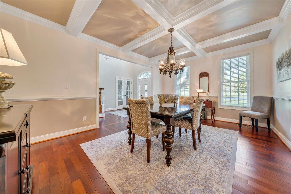 46 Claybrook Court Blue Ridge, VA 24064 - Photo 8 of 76 a view of a dining room with furniture and wooden floor