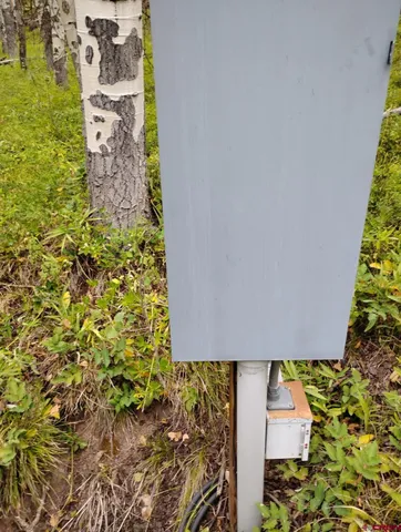 view of a yard with wooden fence
