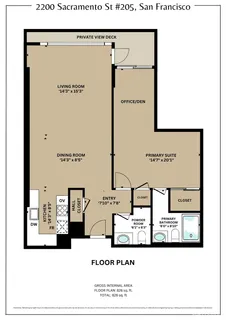 $1,149,000 | 2200 Sacramento Street, Unit 205, San Francisco, CA 94115