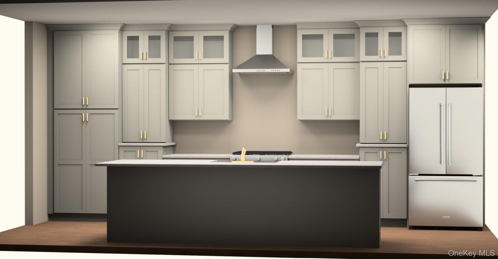 75 Delmar Hill Road Slate Hill, NY 10973 - Photo 5 of 23 a kitchen with stainless steel appliances granite countertop a refrigerator a sink and white cabinets